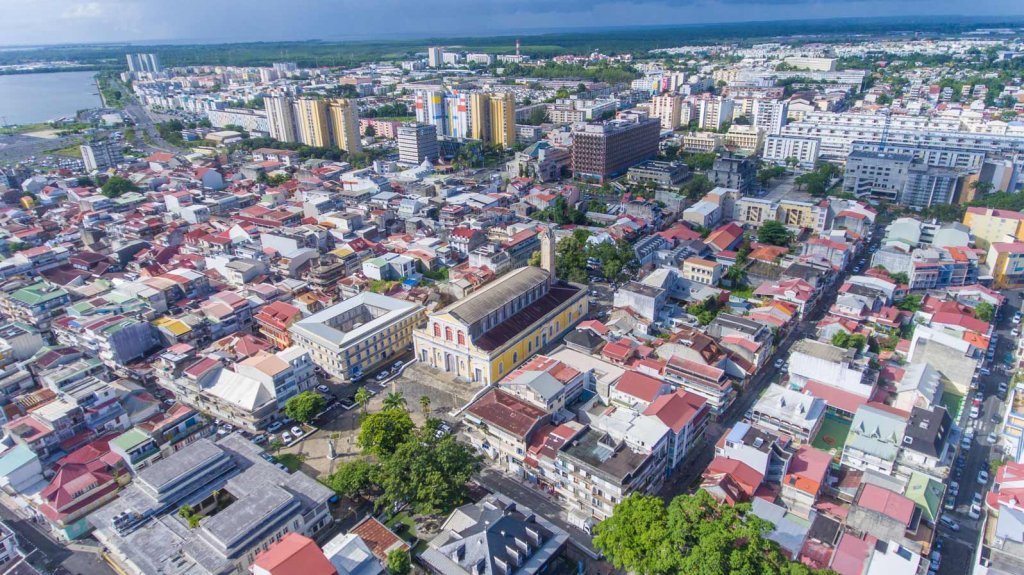Point à pitre vue du ciel